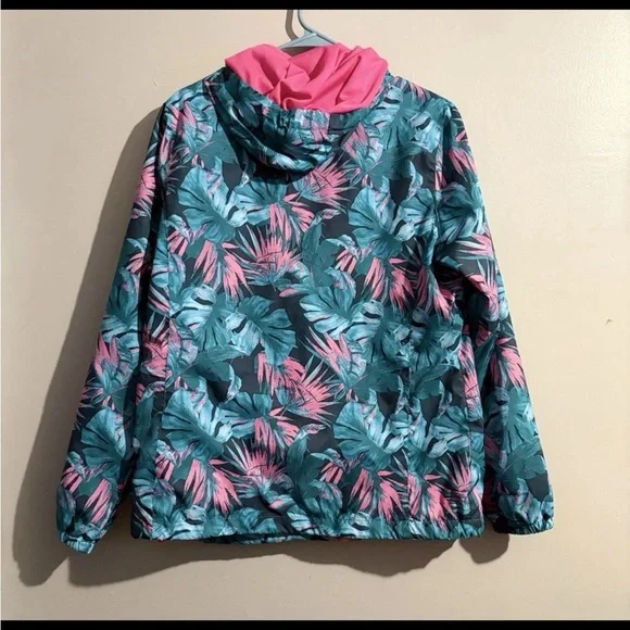 PGA Tour Women's Long Sleeve Hood Full Zip Jacket Bahama Paradise Jacket Size L - Picture 2 of 11